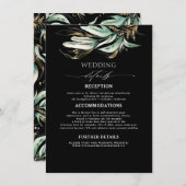 グリーンリーと金ゴールドブラック結婚ズ詳細 エンクロージャーカード (正面/裏面)