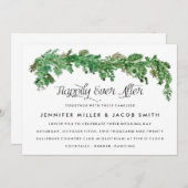 グリーンリーの後の幸せな結婚式招待状 招待状 (正面/裏面)
