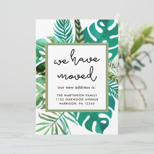 グリーンリーの発表のアドレスを移動 案内状 (スタンド正面)