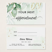 グリーンリーアポイントメントカード (正面&裏面)