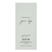 グリーンリーアーチボホエレガントロゴ美しい価格表 ラックカード (裏面)