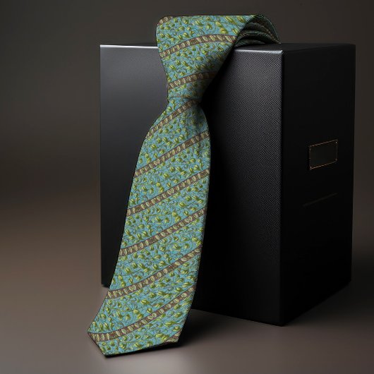 グリーンリーインスパイアウィリアム・モリスフローラメンズ ネクタイ