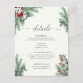 グリーンリーウィンターベリー&パインウォーターカラー詳細 エンクロージャーカード (正面)