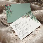 グリーンリーウィンターベリー&パインウォーターカラー詳細 エンクロージャーカード