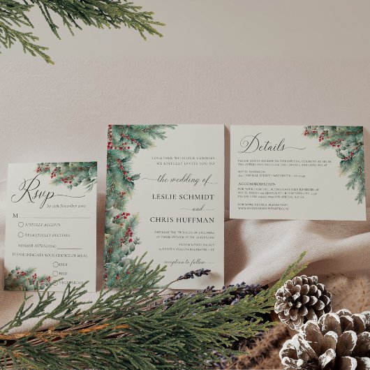 グリーンリーウィンターベリー&パインウォーターカラー詳細 エンクロージャーカード