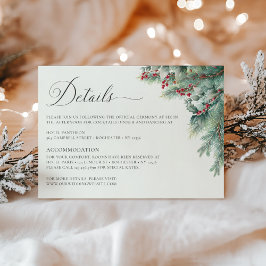 グリーンリーウィンターベリー&パインウォーターカラー詳細 エンクロージャーカード