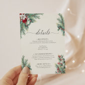 グリーンリーウィンターベリー&パインウォーターカラー詳細 エンクロージャーカード