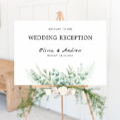 グリーンリーウェディングレセプションウェルカムサイン ポスター