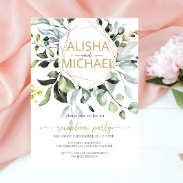 グリーンリーウェディングレセプション招待状 シーズンカード