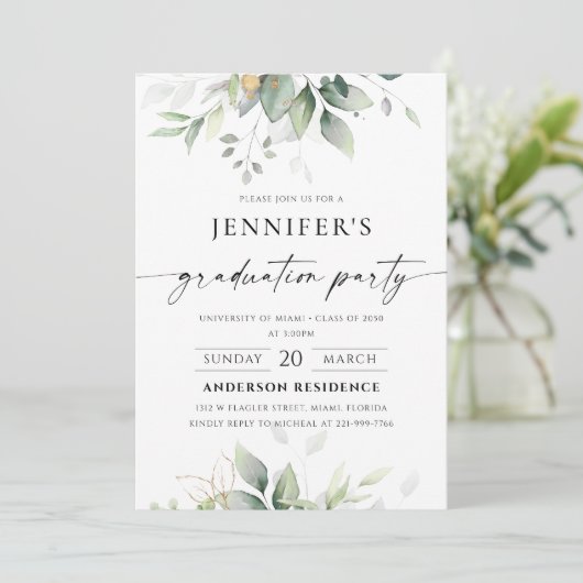 グリーンリーエクセシションパーティー招待状 招待状 (スタンド正面)