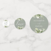 グリーンリーエレガントフローラセージ結婚グリーン コンフェッティ (正面)