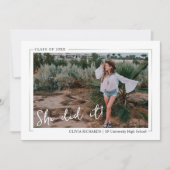 グリーンリーエレガントボホフローラ卒業パーティーインヴィ 招待状 (正面)