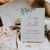 グリーンリーエレガントミニマル夕べ披露宴 招待状