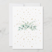 グリーンリーエレガントユーカリ結婚式招待状 招待状 (裏面)