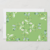 グリーンリーエレファントベビーシャワー招待状 招待状 (裏面)