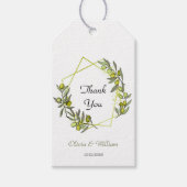 グリーンリーオリーブ結婚式の引き出物ラベル ギフトタグ (正面)