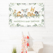 グリーンリーオーストラリア動物赤ちゃんシャワー誕生日 横断幕 (インサイチュ)