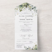 グリーンリーオールインワン結婚式招待状 オールインワン招待状 (内側)