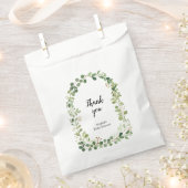 グリーンリーカスタムサンキュークラフト紙バッグ フェイバーバッグ (クリップ留めされた状態)