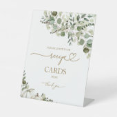 グリーンリーカボチャブライダルシャワーレシピカードサイン 台座サイン (正面)