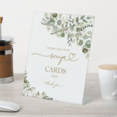 グリーンリーカボチャブライダルシャワーレシピカードサイン 台座サイン (インサイチュ)