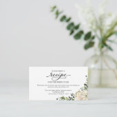 グリーンリーカボチャブライダルシャワーレシピリクエスト エンクロージャーカード (スタンド正面)