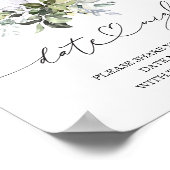 グリーンリーカボチャ秋デイトナイトジャールサイン ポスター (角)