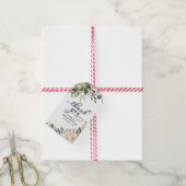 グリーンリーカボチャ秋ブライダルシャワーお気に入りギフトラベル ギフトタグ (より糸付き)