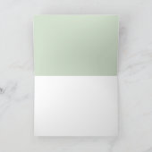 グリーンリーカボチャ秋ベビーシャワーありがとう カード (内部)