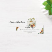 グリーンリーカボチャ秋ベビーシャワーおむつラッフル (デスク)