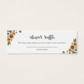 グリーンリーカボチャ秋ベビーシャワーおむつラッフル (裏面)