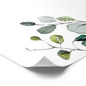 グリーンリーカボチャ秋ベビーシャワー歓迎サイン ポスター (角)