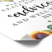 グリーンリーカボチャ赤ちゃんシャワーアドバイス標識 ポスター (角)