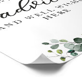 グリーンリーカボチャ赤ちゃんシャワーアドバイス標識 ポスター (角)