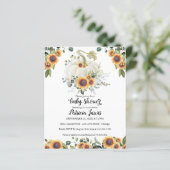 グリーンリーカボンプキンバジェットベビーシャワー招待状 (スタンド正面)