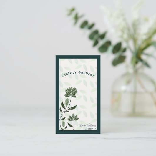 グリーンリーガーデンデザイナー名刺 名刺 (スタンド正面)