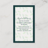 グリーンリーガーデンデザイナー名刺 名刺 (裏面)