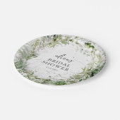 グリーンリーガーデンブライダルシャワー紙プレート ペーパープレート (アングル)