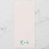 グリーンリーガーデンボタニカル結婚リースのメニューカード メニュー (裏面)