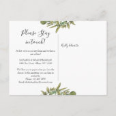 グリーンリーガーランド金ゴールドニューアドレス引っ越しました 案内ポストカード (裏面)