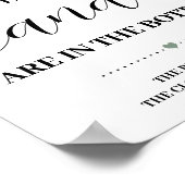 グリーンリーキャンディーズ赤ちゃんシャワーのゲームの看板 ポスター (角)