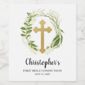 グリーンリークロスワインボトルラベル ワインラベル (シングルラベル)