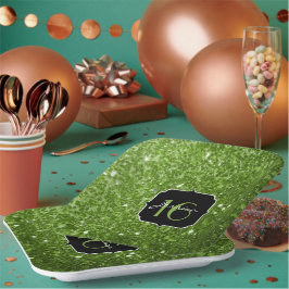 グリーンリーグリーングリッタースパークルズスウィート16 ペーパープレート