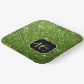 グリーンリーグリーングリッタースパークルズスウィート16 ペーパープレート (傾斜あり)