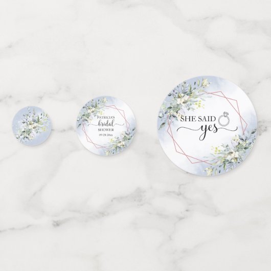 グリーンリーグリーンリーウォーターカラーブライダルシャワーコンフェット コンフェッティ (裏面)