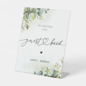 グリーンリーゲストブックサイン 台座サイン (正面)