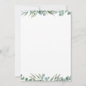 グリーンリーコアラボーイ誕生日招待状 招待状 (裏面)