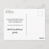 グリーンリーゴルフをテーマにした定年パーティー ポストカード (裏面)