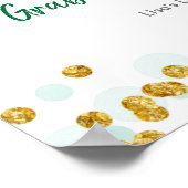 グリーンリーサファリドライブパーティー標識 ポスター (角)