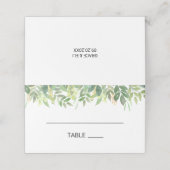 グリーンリーサマーデスティネーションウェディング座席表 プレイスカード (外部開封)